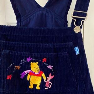 Velvet overalls winnie the poo